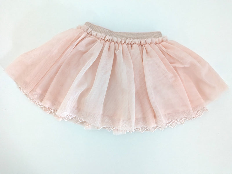 Schicker Tüllrock mit Glitzer und Spitze - Vertbaudet, Mädchen Gr.74/80