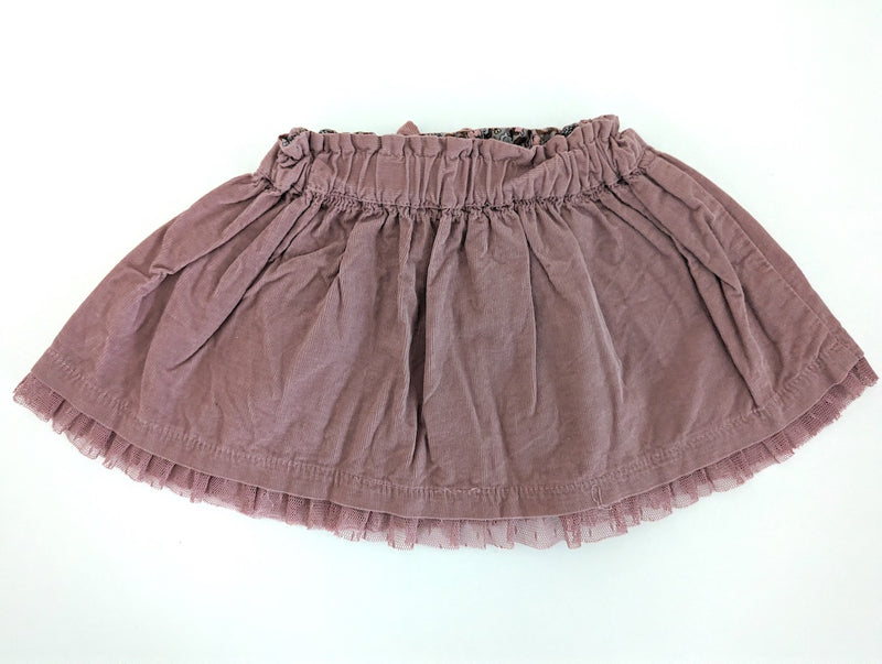 Dünner Cord-Rock mit Spitze - Zara, Mädchen Gr.68/74