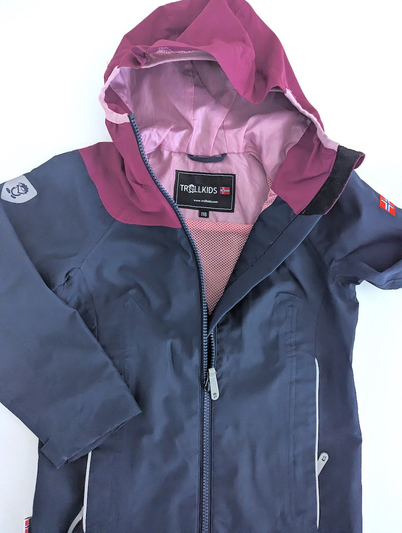 Funktionsjacke/Softshelljacke ungefüttert - Trollkids, Mädchen Gr.116