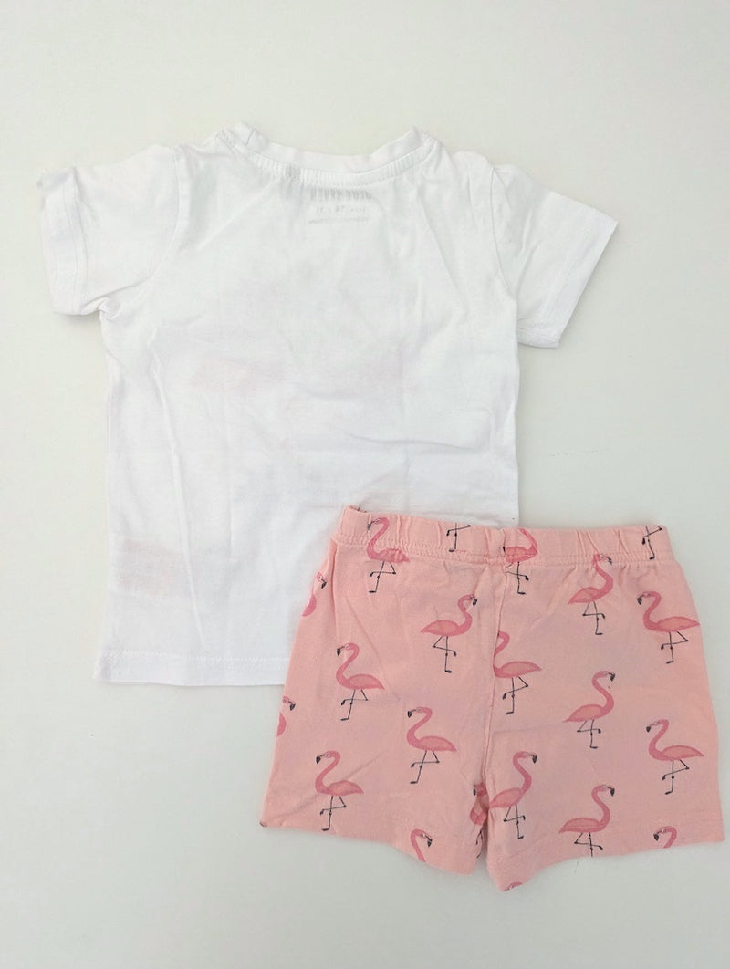 Kurzer Schlafanzug, Flamingos- Blue Seven, Gr.98