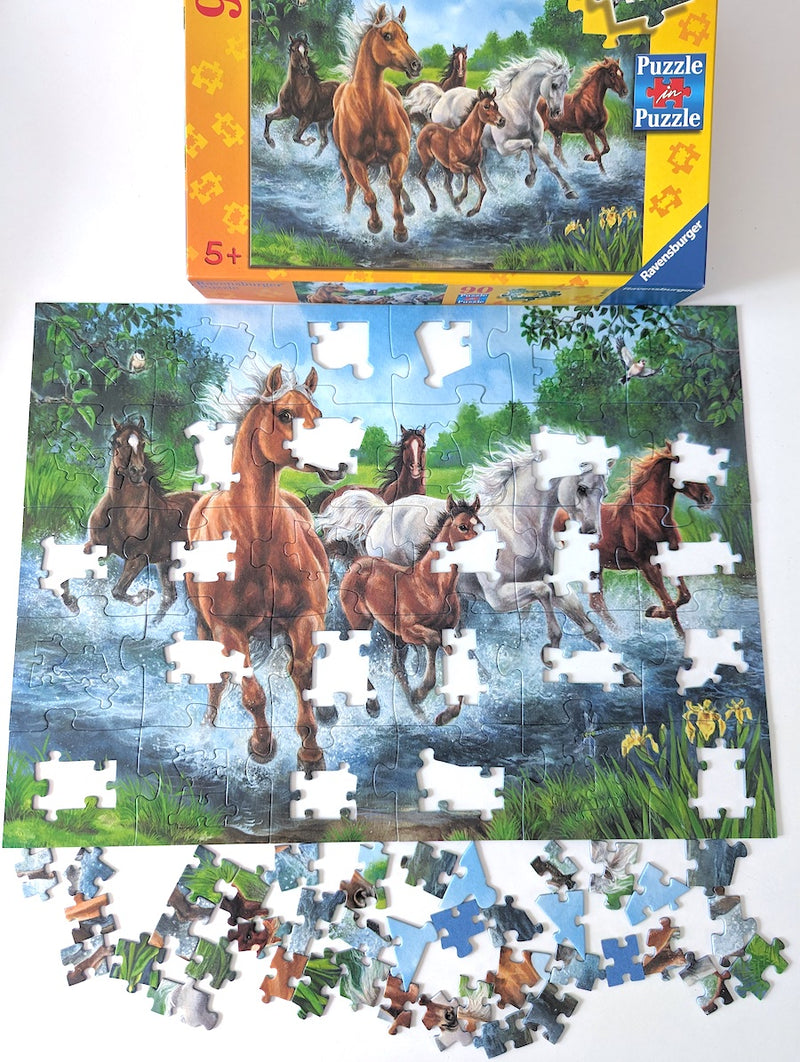 Puzzle in Puzzle, Pferde - Ravensburger, ab 5 Jahren