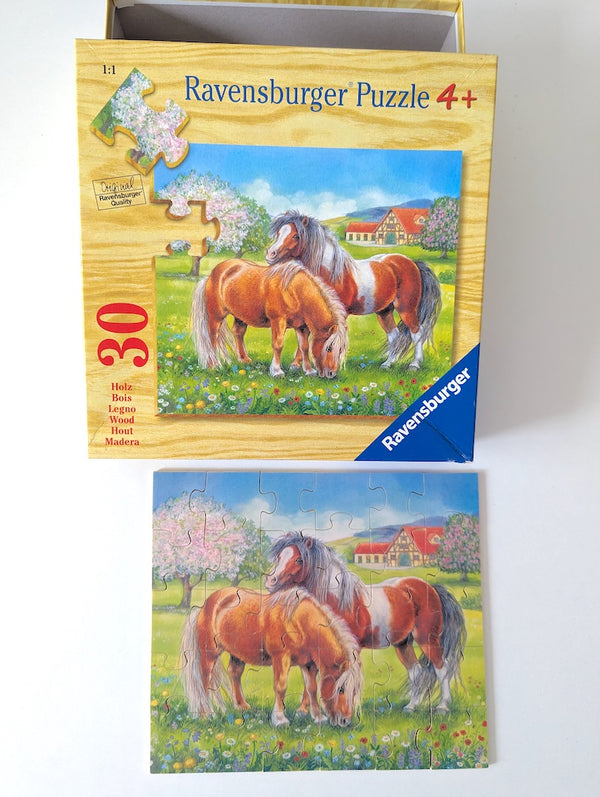 Puzzle aus Holz, Ponys - Ravensburger, ab 4 Jahren