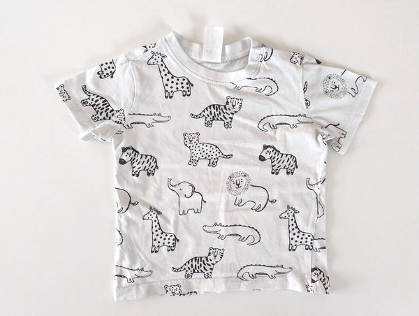 Organic T-Shirt, Safari - H&M, Gr.80