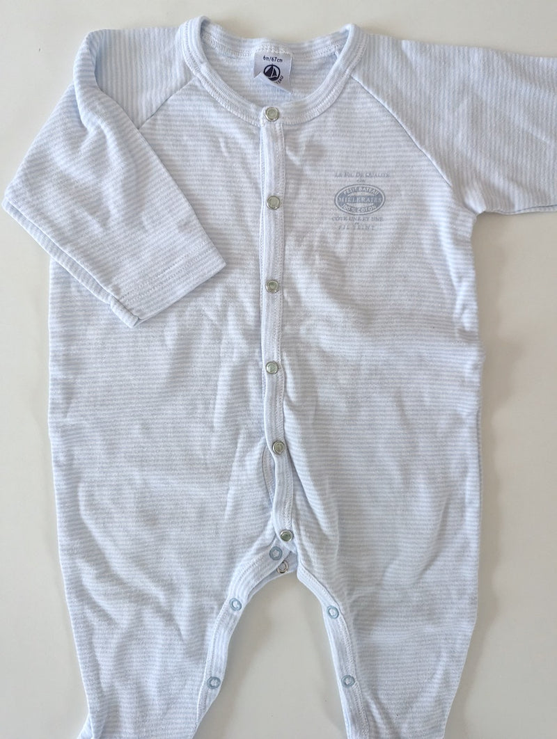 Schlaf-Strampler - Petit Bateau, Unisex Gr.62