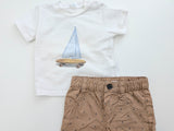 Schickes 2er Set, Am Meer; T-Shirt mit Shorts - GYMP, Gr.68