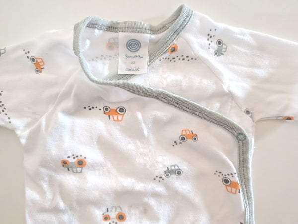 *Neuwertig* Wickelbody Traktor, Organic - Sanetta, Unisex Gr.62