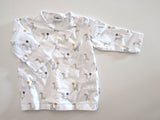 Basic Langarmshirt Giraffe - Feetje, Unisex Gr.62
