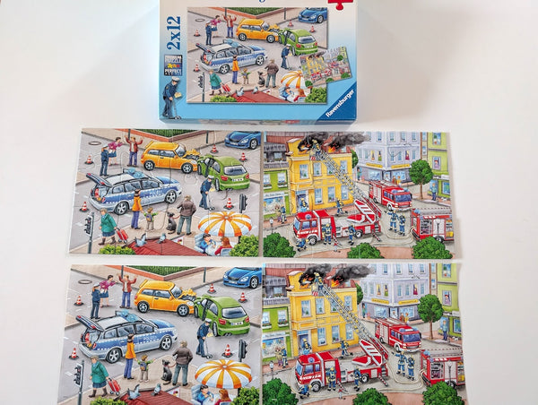 Puzzle 2x12, Kide.Cats - Ravensburger, Ab 3+