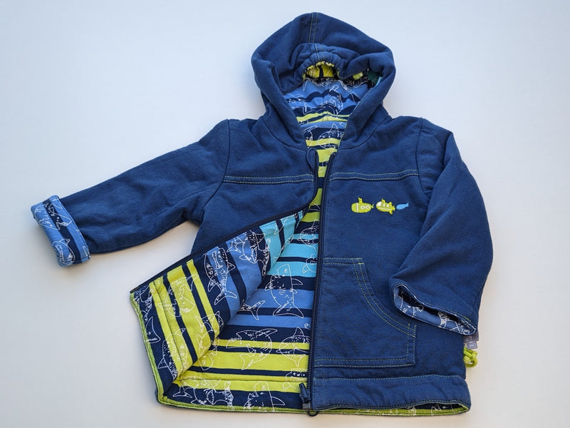Weiche Wendejacke wattiert - Sigikid Gr.74