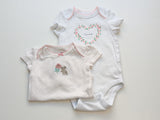 2er Pack Kurzarmbodys loved - Baby GAP & Carter's Gr.56/62