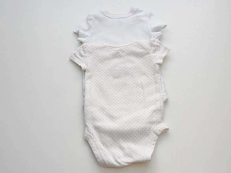 2er Pack Kurzarmbodys loved - Baby GAP & Carter's Gr.56/62
