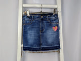 Jeansrock mit Paillettenherz - Jette by Staccato, Gr.122