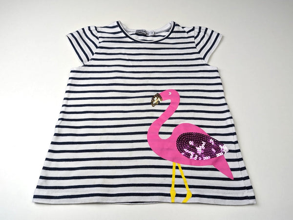 T-Shirt mit Pailletten-Flamingo - Zoolaboo, Gr.98