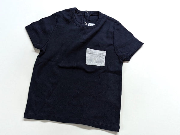 T-Shirt mit kleiner Brusttasche - Petit Bateau, Gr.86/92