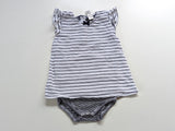 Sommerkleid mit integriertem Body Organic - Topomini, Gr.86/92