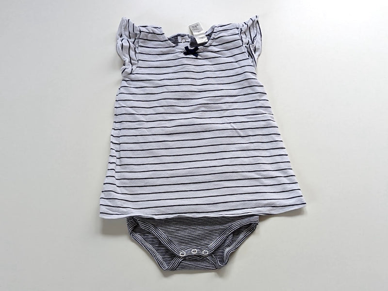 Sommerkleid mit integriertem Body Organic - Topomini, Gr.86/92