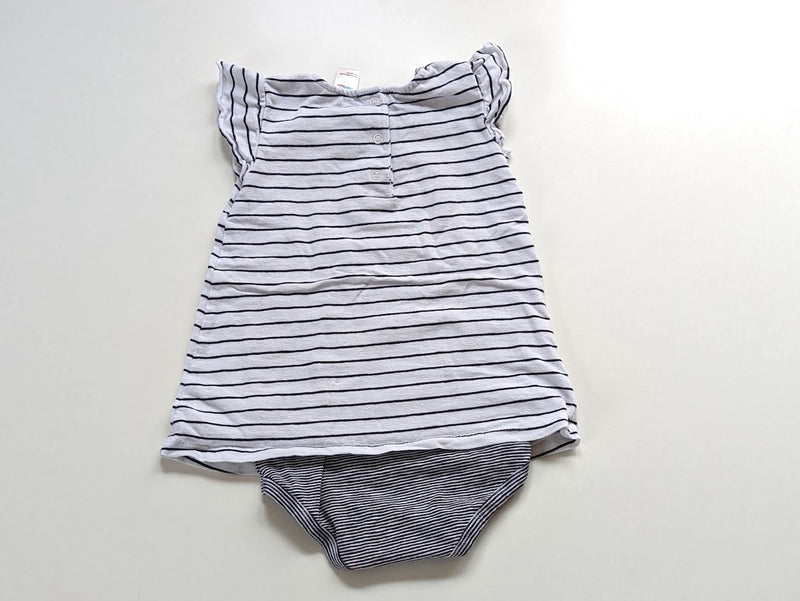 Sommerkleid mit integriertem Body Organic - Topomini, Gr.86/92