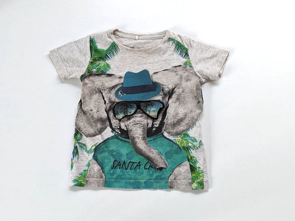 T-Shirt Elefant mit Hut, Organic - Name it, Gr.74/80