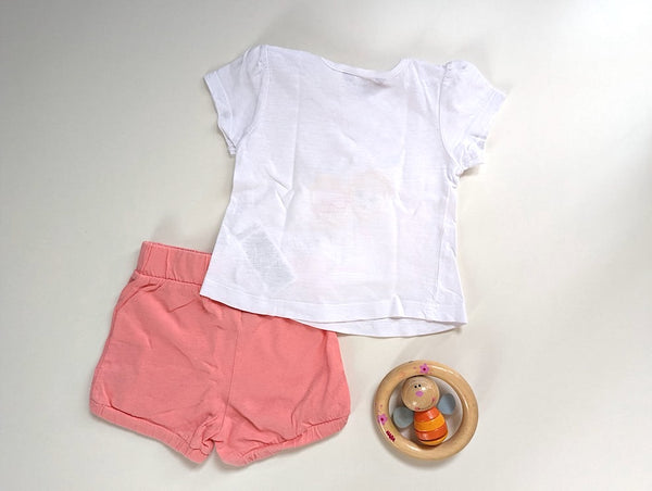 T-Shirt mit Zitronen und Shorts mit Greifling - Kanz&Haba, Mädchen Gr.62
