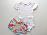 Outfit: Kurzarmbody mit Sommershorts - Petit Bateau, Gr.68