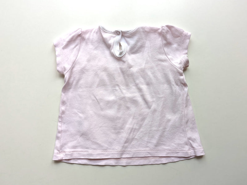 T-Shirt zartes Rosa- Petit Bateau, Gr.68