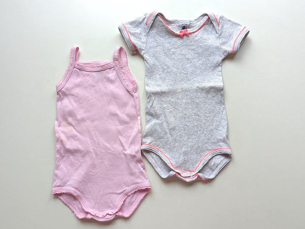 2er Set Kurzarmbody - Petit Bateau, Gr.62/68