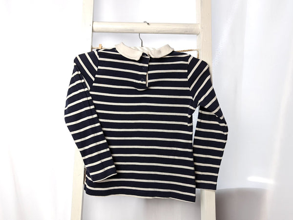 Langarmshirt gestreift mit Rundkragen - Petit Bateau, Gr.104