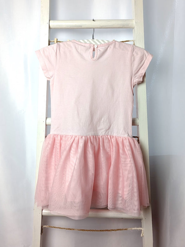 Kleid mit Tüllrock und Schwanenfamilie - Miss pom pom, Gr.104