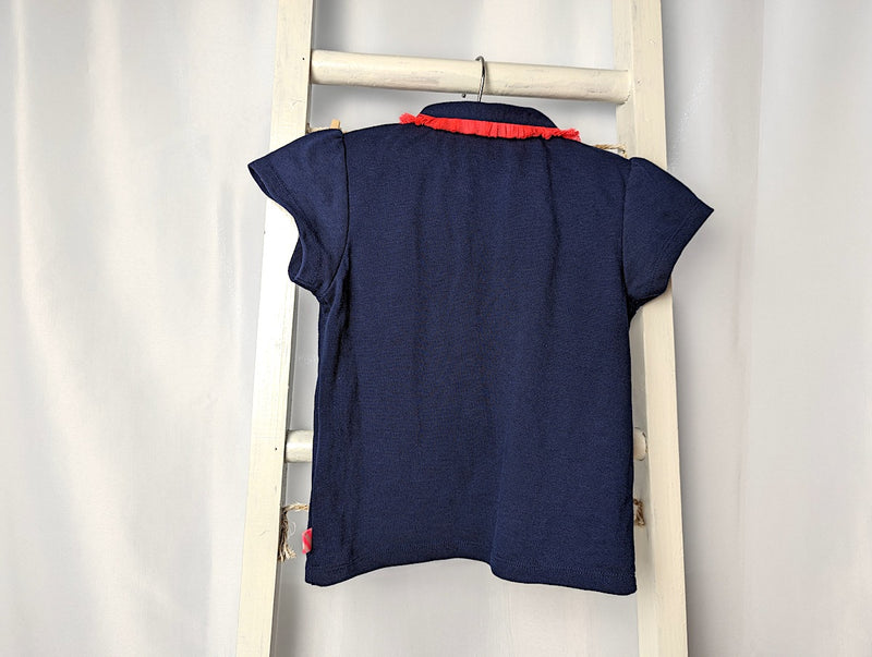 Hübsches Poloshirt mit Tüll-Kragen - Billieblush, Gr.104/110