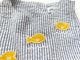 Leichtes Sommerkleid mit kleinen Fischen - Jillian's Closet, Gr.86