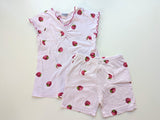 Sommerschlafanzug mit Erdbeeren - Sottocoperta, Gr.98/104