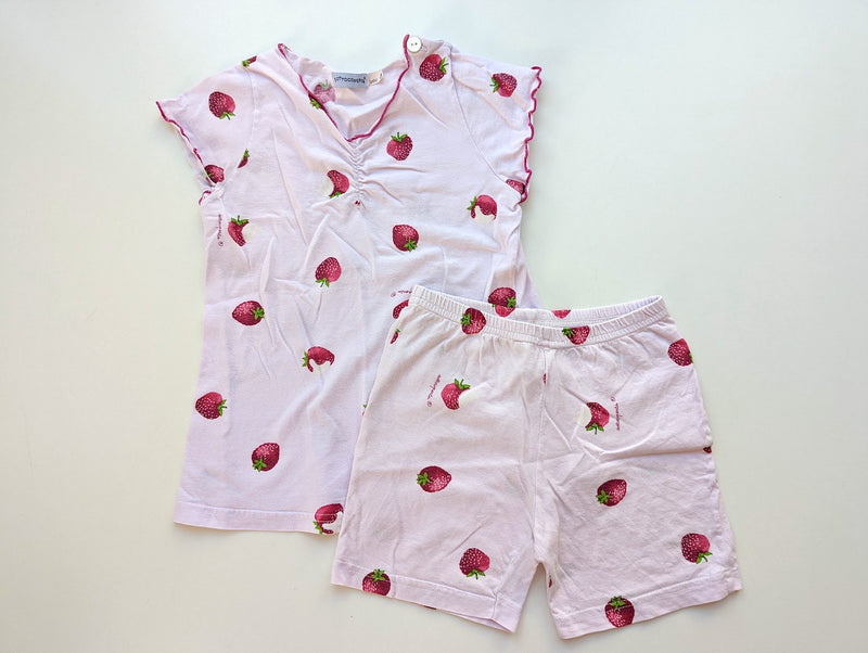 Sommerschlafanzug mit Erdbeeren - Sottocoperta, Gr.98/104