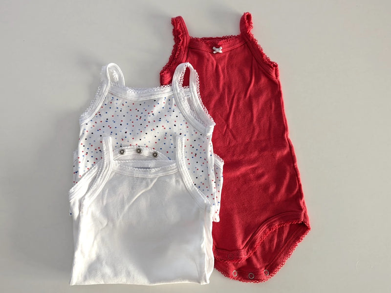 3er-Set Trägerbodys - Petit Bateau, Gr.62