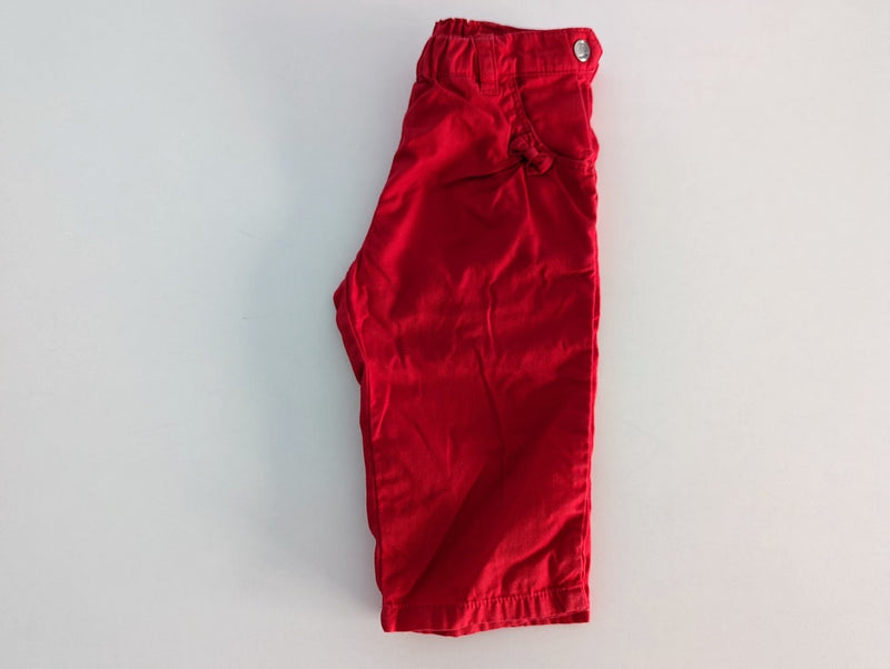 Dünne Stoffhose rot - Petit Bateau, Gr.62