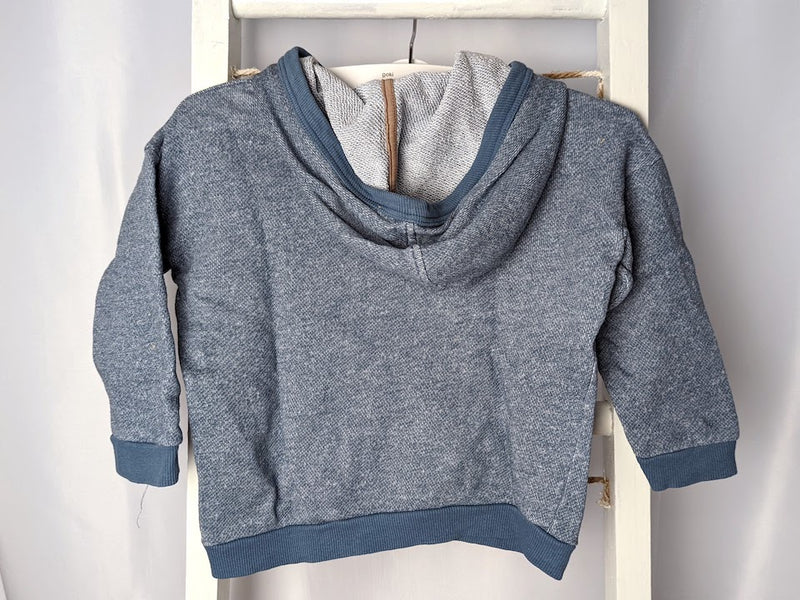 Dünner Strickpullover mit Kapuze, Organic - Santa Pure, Junge Gr.92/98