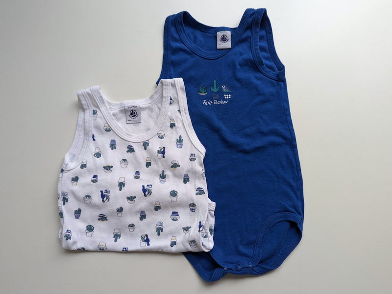 2er-Pack, Trägerbodys - Petit Bateau, Gr.86/92