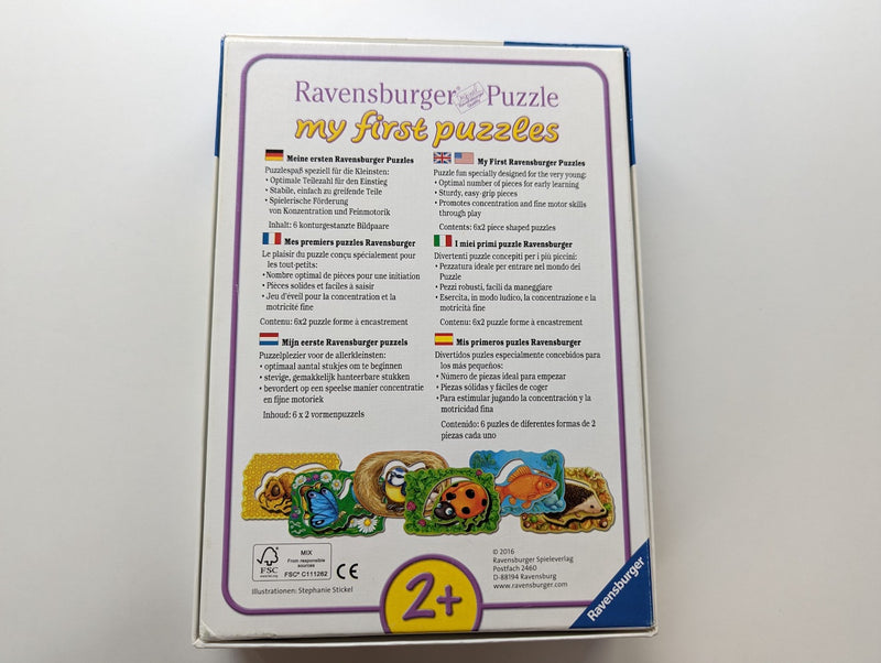 My first Puzzles, Wo die Tiere wohnen - Ravensburger, ab 2 Jahre