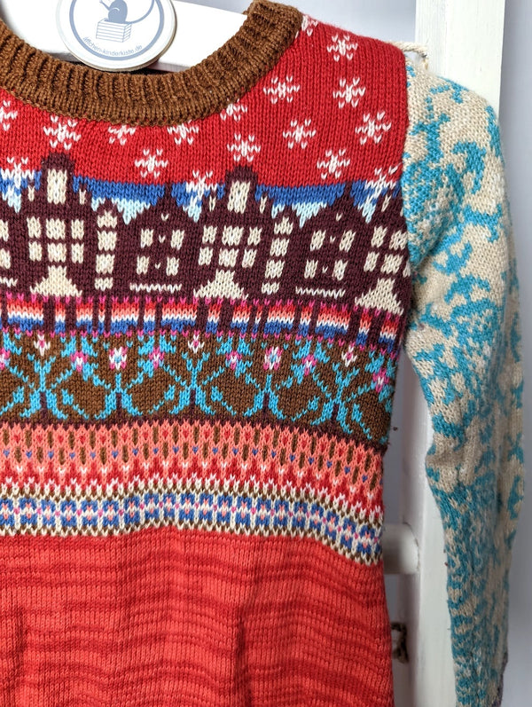 Langärmliches Strickleid mit Wollanteil- Oilily, Mädchen Gr.92