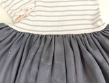 Festliches Kleid mit Tüllrock und kleinen Sternen - Petit Bateau, Mädchen Gr.74/80