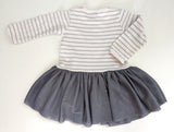 Festliches Kleid mit Tüllrock und kleinen Sternen - Petit Bateau, Mädchen Gr.74/80