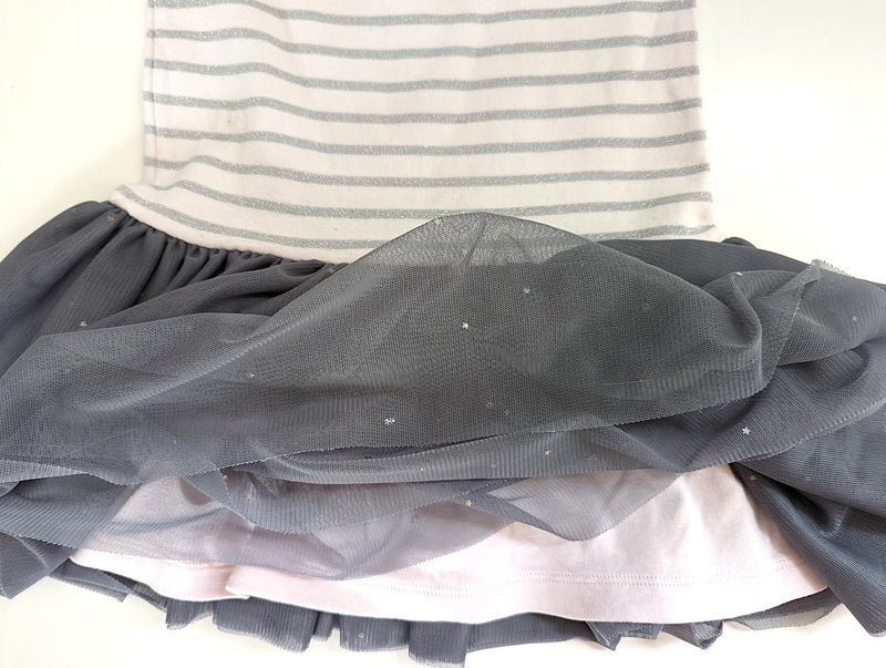 Festliches Kleid mit Tüllrock und kleinen Sternen - Petit Bateau, Mädchen Gr.74/80