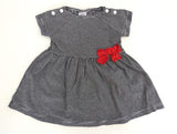 Kleid mit roter Schleife - Petit Bateau, Mädchen Gr.62