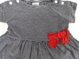 Kleid mit roter Schleife - Petit Bateau, Mädchen Gr.62