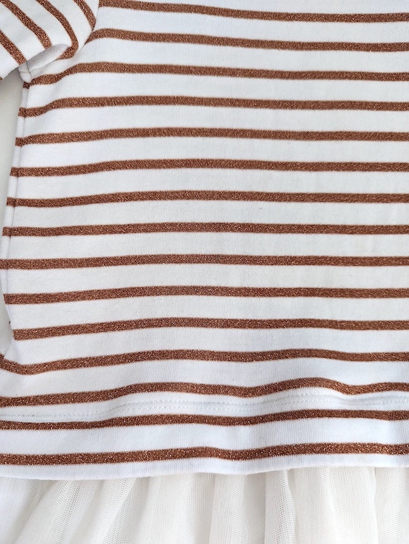 Festliches Kleid mit Tüllrock - Petit Bateau, Mädchen Gr.98/104