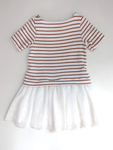 Festliches Kleid mit Tüllrock - Petit Bateau, Mädchen Gr.98/104