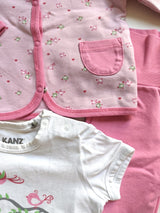 F/S/H Outfit: Sweatjacke mit T-Shirt und Leggings - Kanz, Mädchen Gr.62