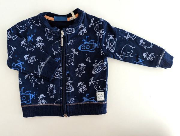 Dünne Strickjacke, Unter Wasser - Sanetta, Gr.62