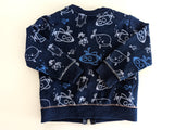 Dünne Strickjacke, Unter Wasser - Sanetta, Gr.62