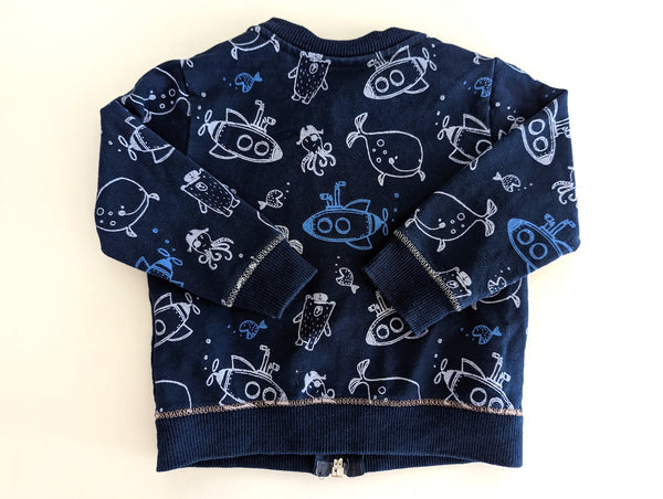 Dünne Strickjacke, Unter Wasser - Sanetta, Gr.62