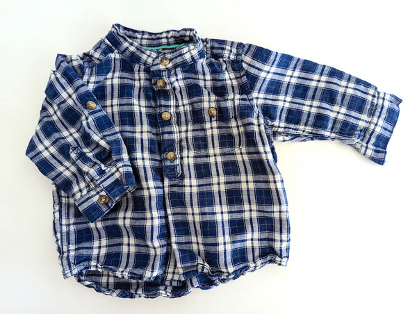 Freizeithemd mit Leinen - H&M, Junge Gr.68